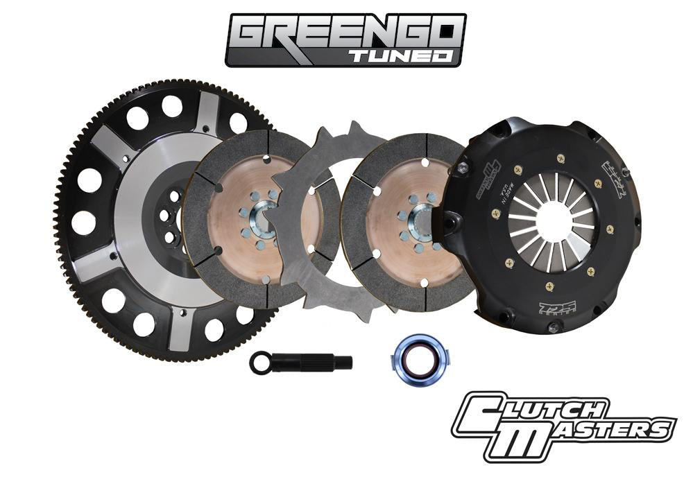 Clutch Masters (Race) FX725 Twin Disc Clutch Kit with Lightweight Steel Flywheel For Honda & Acura K20 / K24 Engines