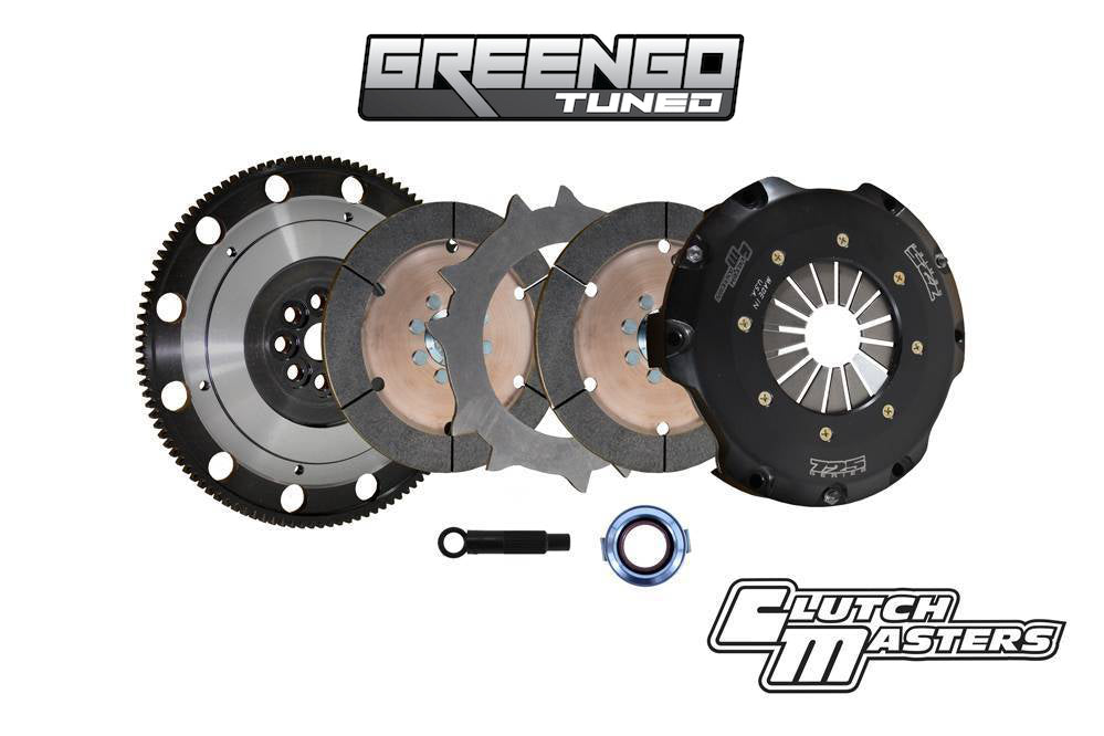Clutch Masters (Race) FX725 Twin Disc Clutch Kit with Lightweight Steel Flywheel For Honda & Acura B16 / B18 Engines